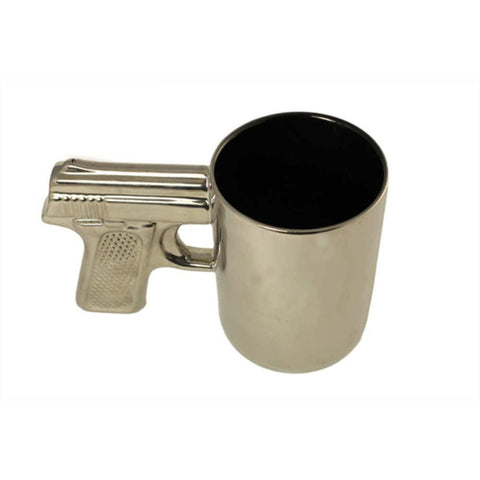 Gun Mug - 16.9 Oz., Chrome