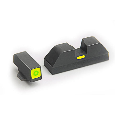 Glock Pistol Sight Set - 42 - Cap - Green Front Tritium Illumination