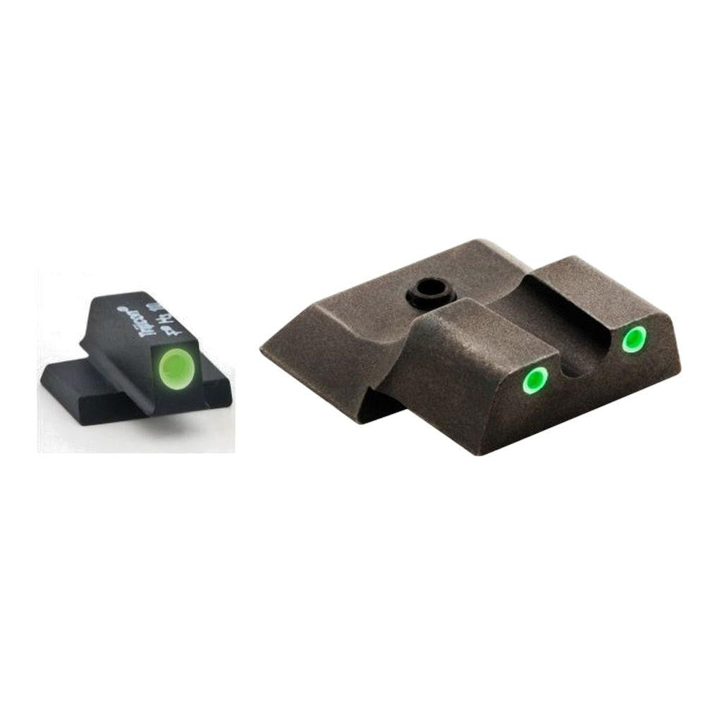 Classic Pistol Sight Set, Smith & Wesson M&p Shield, 3 Dot Green