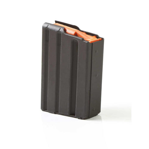 Ar-15 .223-5.56 Stainless Steel 10 Round Magazine - Marlube Black, Orange Follower