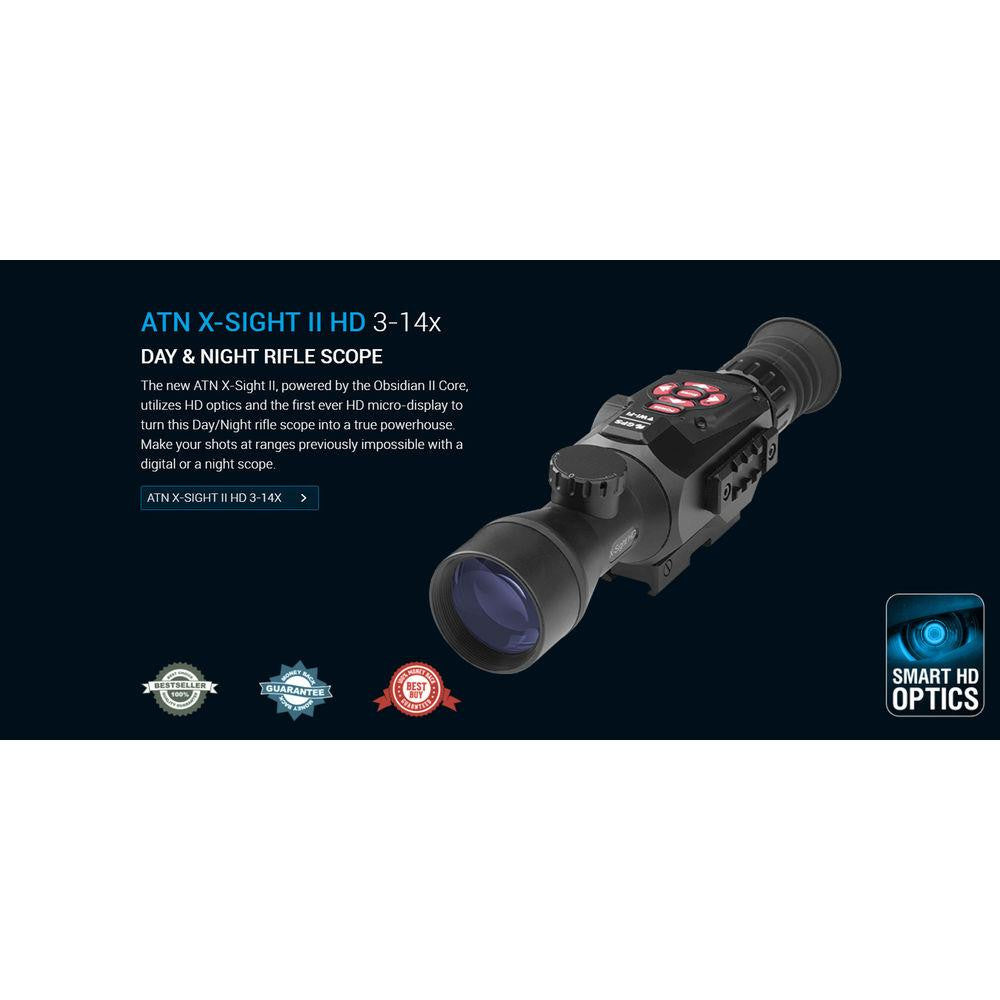 Atn X-sight Ii Hd 3-14x Day & Night Riflescope