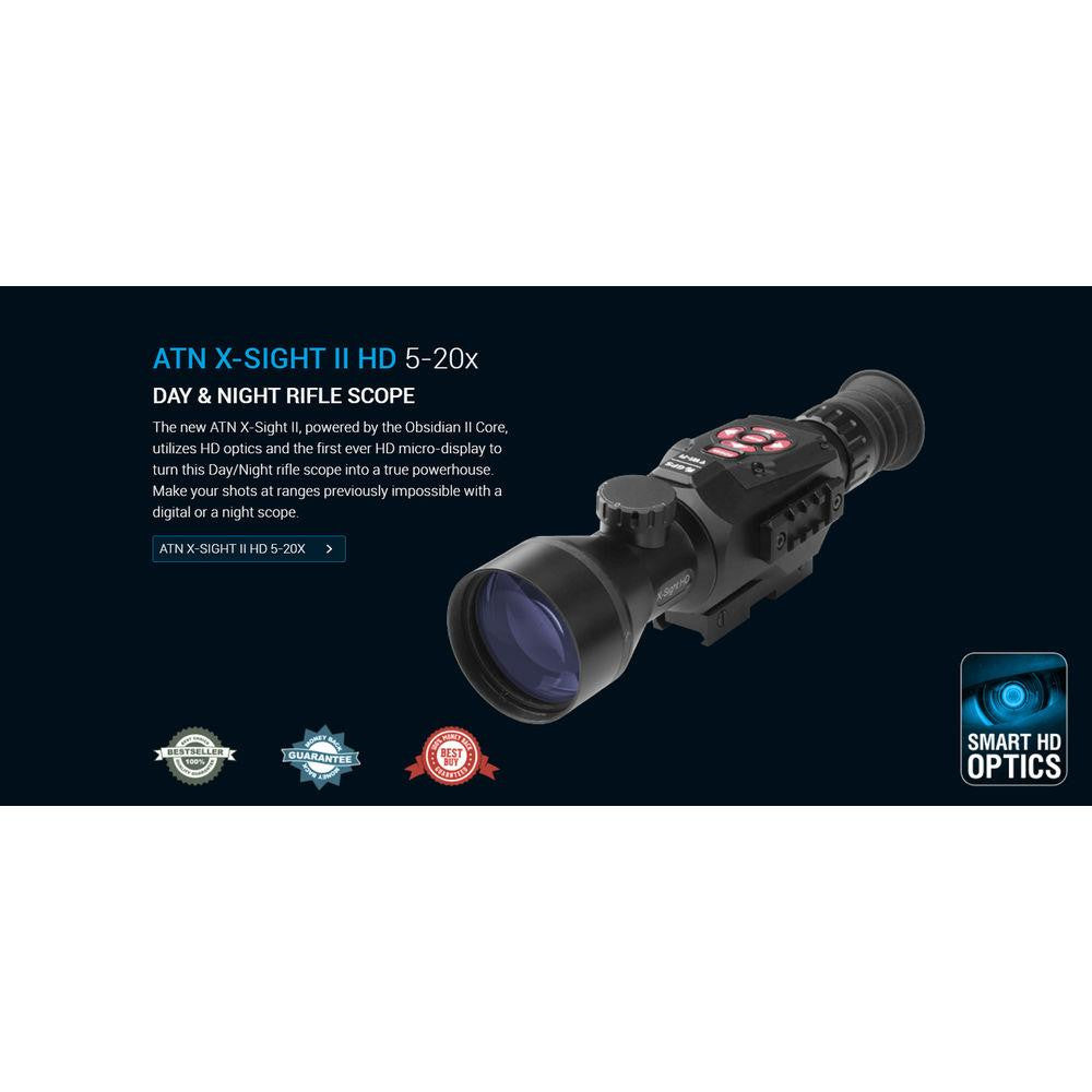 Atn X-sight Ii Hd 5-20x Day & Night Riflescope