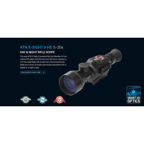 Atn X-sight Ii Hd 5-20x Day & Night Riflescope