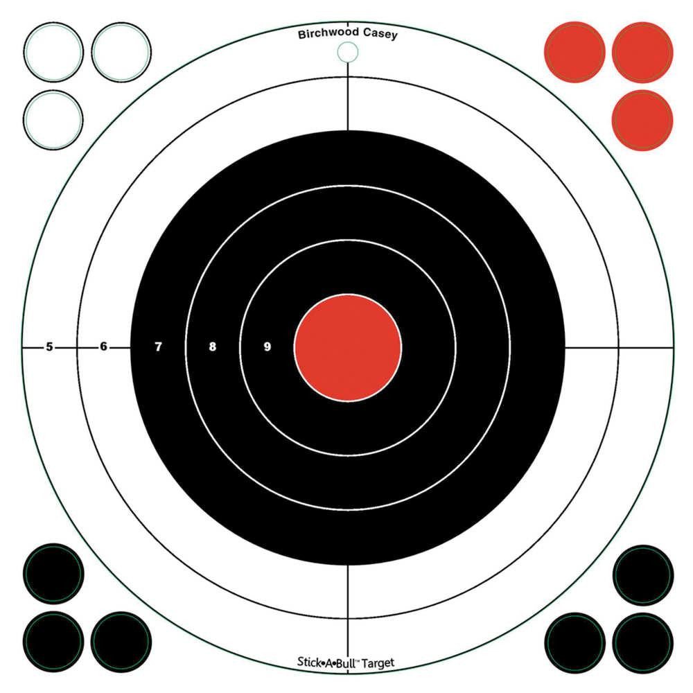 Stick-a-bull 12" Bulls-eye Self Adhesive Targets