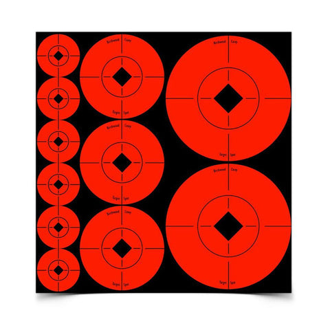 Assorted Target Spots - 1" - 2" - 3" - 72 Targets