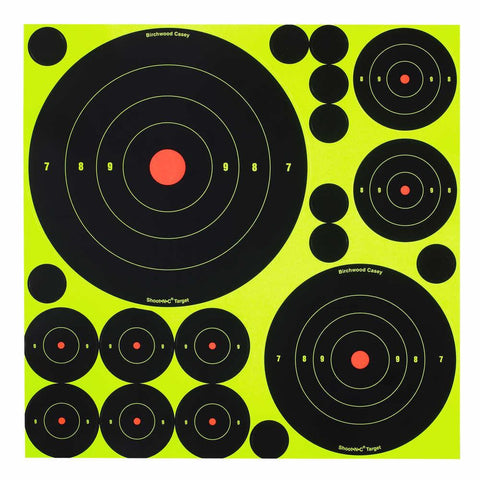 Shoot&bull;n&bull;c&reg; Ass't 1", 2", 3", 6" & 8" Bull's-eyes - 50 Targets