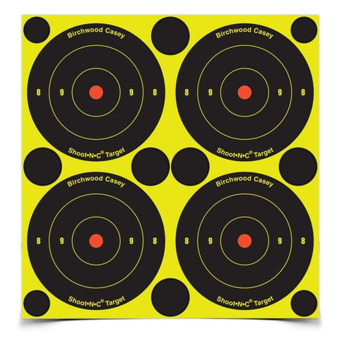 Shoot&bull;n&bull;c &reg; Self-adhesive Targets - 3" Bull's-eye Pack, 48 Targets