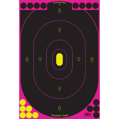 Shoot&bull;n&bull;c&reg; 12" X 18" Pink Silhouette Target - 5 Targets