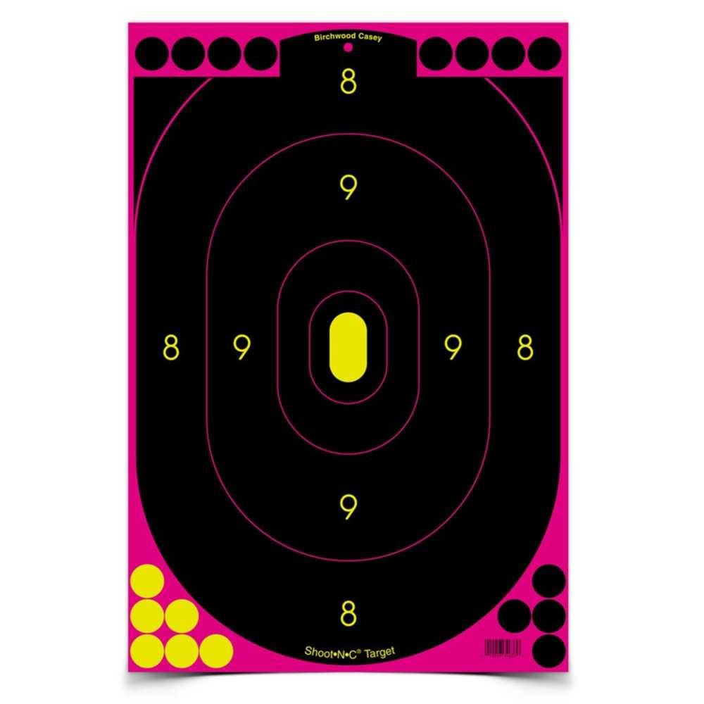 Shoot&bull;n&bull;c&reg; 12" X 18" Pink Silhouette Target - 12 Targets