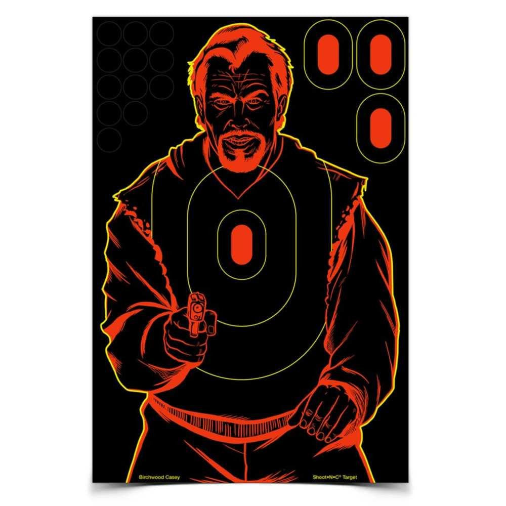 Shoot-n-c 12" X 18" Bad Guy Target, 12 Targets