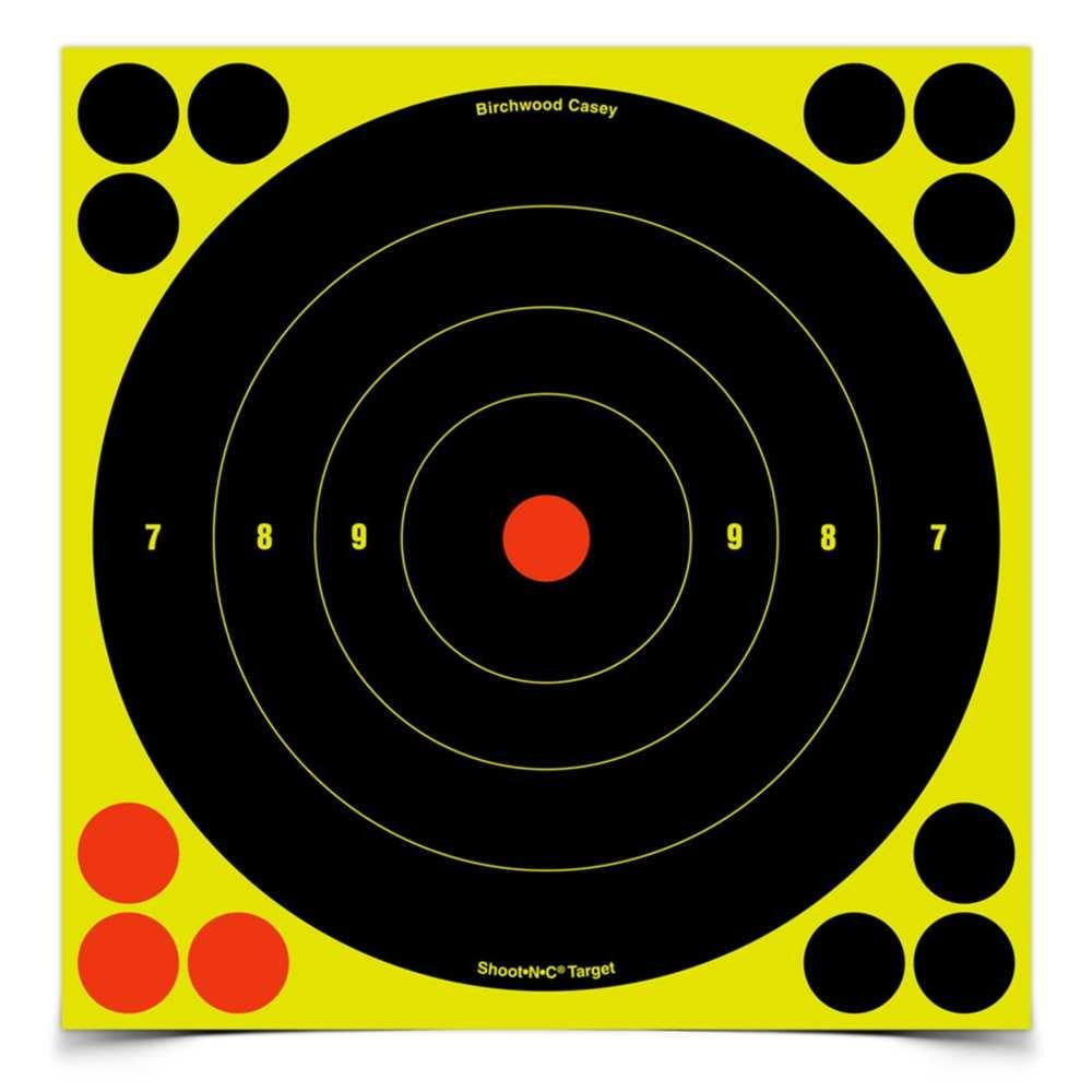 Shoot&bull;n&bull;c &reg; Self-adhesive Targets - 8" Bull's-eye Pack