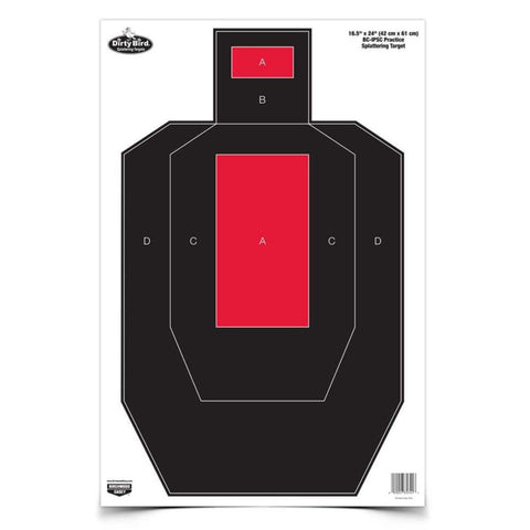 Darkotic 16.5" X 24" Bc-ipsc Practice Target, 3 Targets