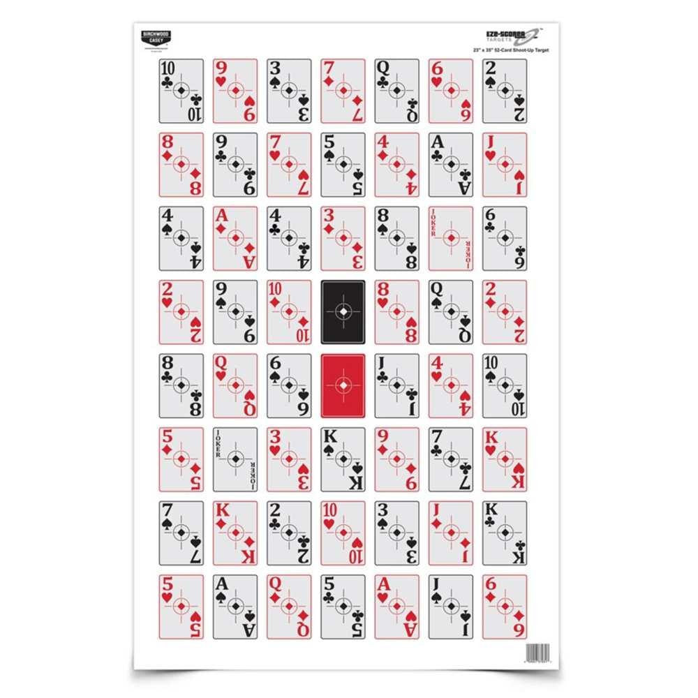 Eze-scorer 23" X 35" 52-card Shoot-up Paper Target