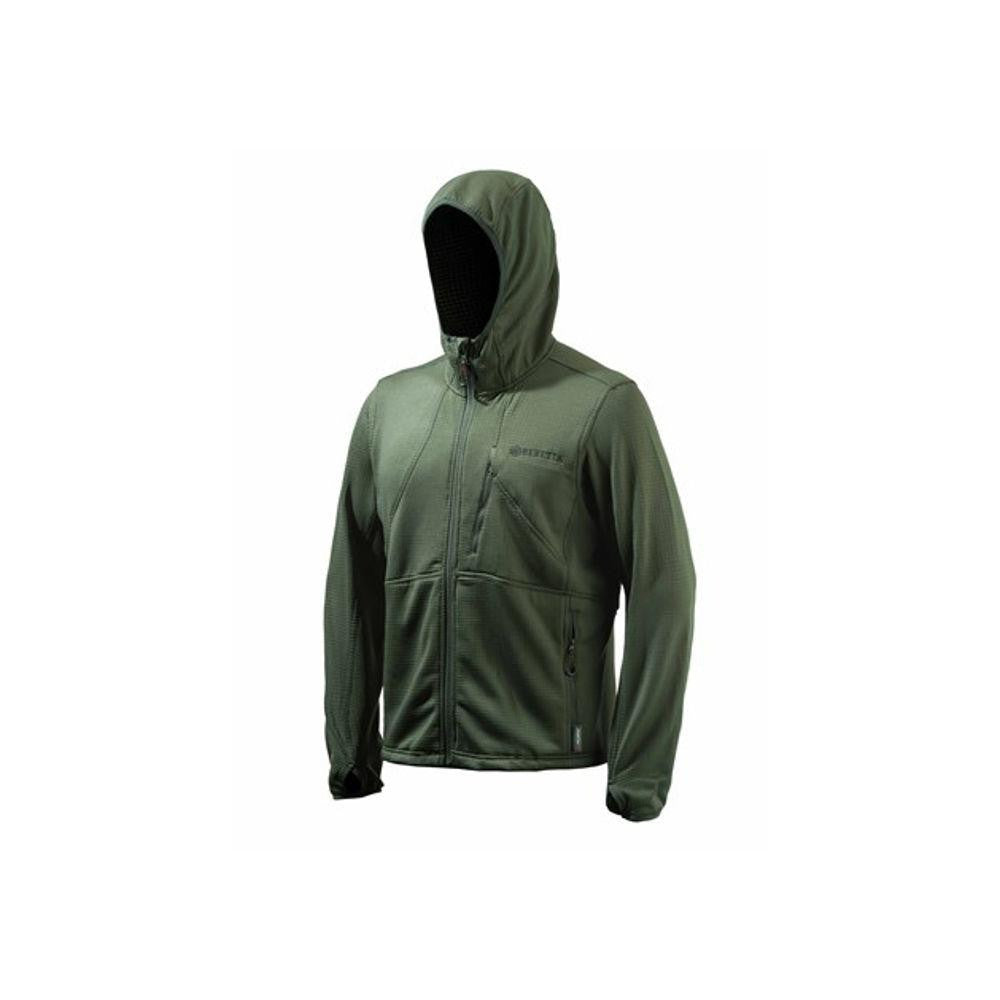 Performance Hoody Fleece Jacket - Green, Large