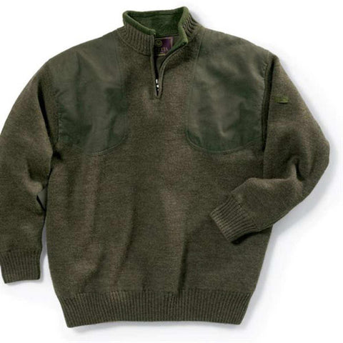 Beretta Wind Barrier Short Zip Sweater - Green, 2x-large