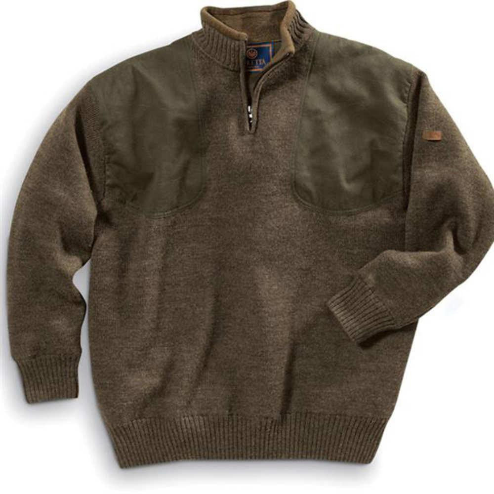 Beretta Wind Barrier Short Zip Sweater - Brown, 2x-large