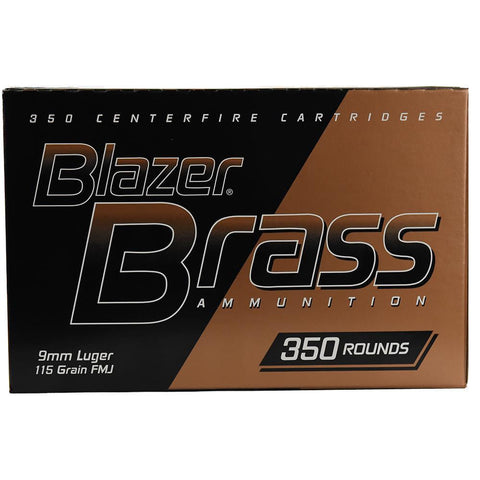 Blazer Brass Ammunition - 9mm, 115 Grain, 350-value Pack