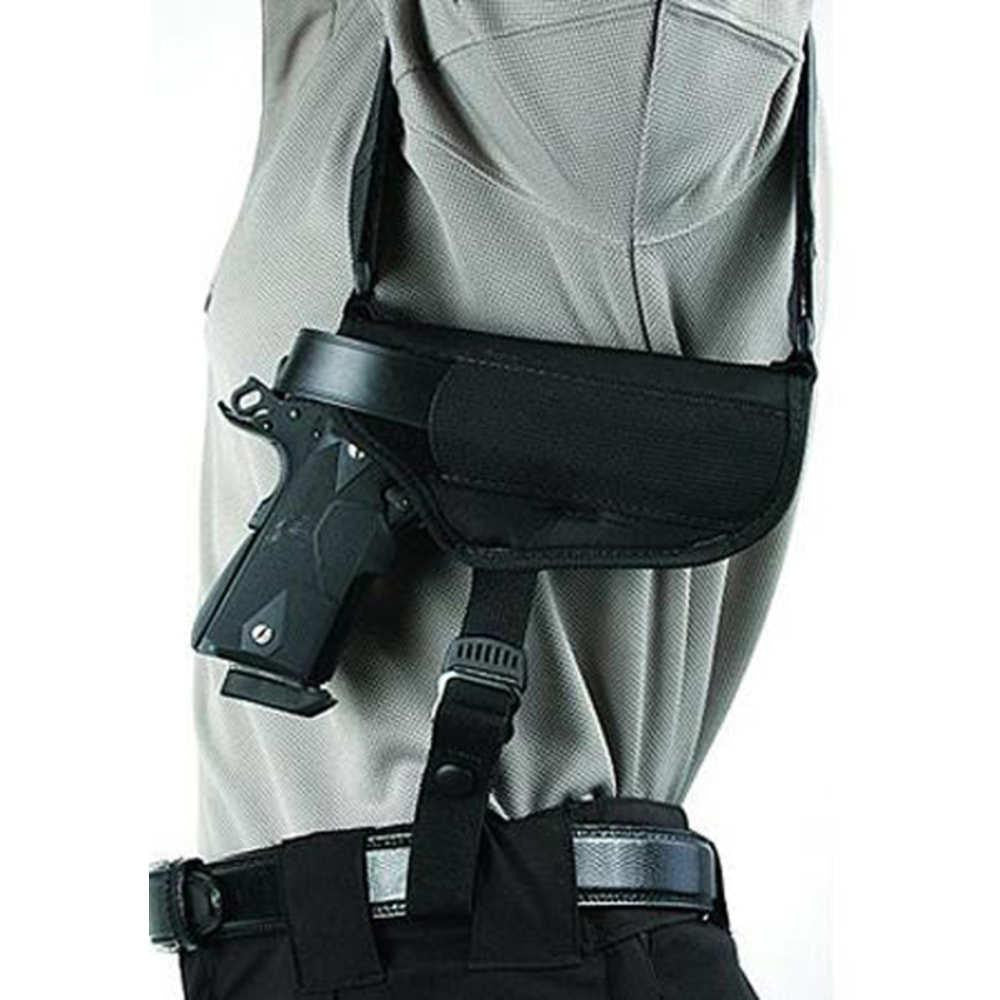 Horizontal Shoulder Holster - Size Medium, Black, 02