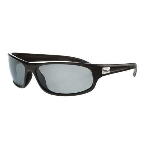 Anaconda Sunglasses, Shiny Black Frame, Polarized Grey Lens