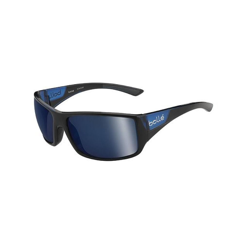 Bolle Tigersnake Sunglasses, Shiny Black-matte Blue, Polarized