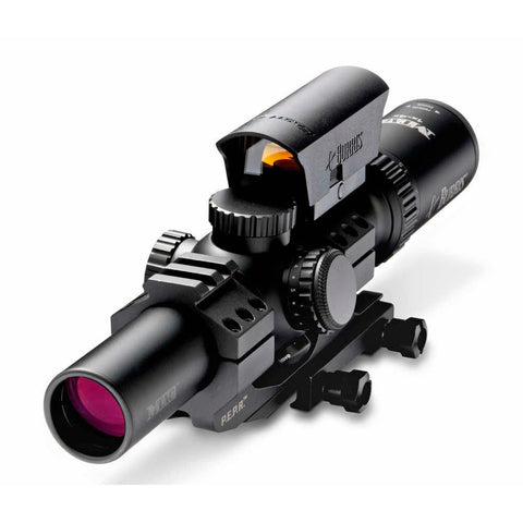 Mtac 1-4x24mm Riflescope - Illum Ballistic Cq 5.56-7.62 W-pepr Mount & Fastfire Sight - Matte