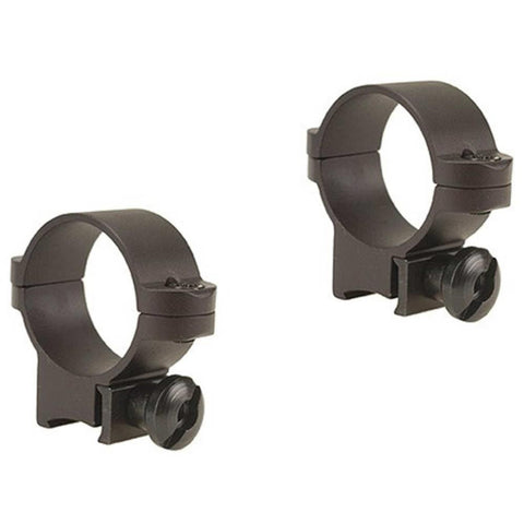 1 Inch Deluxe Aluminum.22 Rimfire Rings, Medium - Gloss Black