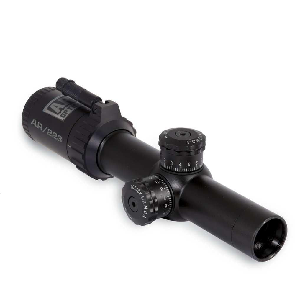 Ar Optics 1-4x 24mm Throw Down Pcl Riflescope - Illuminated Btr-1 Reticle