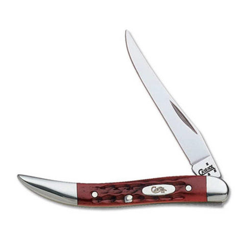 Small Texas Toothpick Red Bone Folding Knife