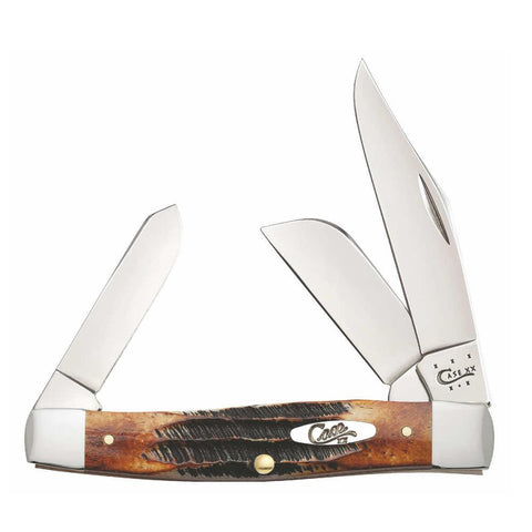 Large Stockman Burnt Bone Folding Knife