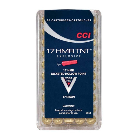 Tnt Rimfire Varmint Ammunition - 17 Hmr, Tnt Jacketed Hp, 17 Grain