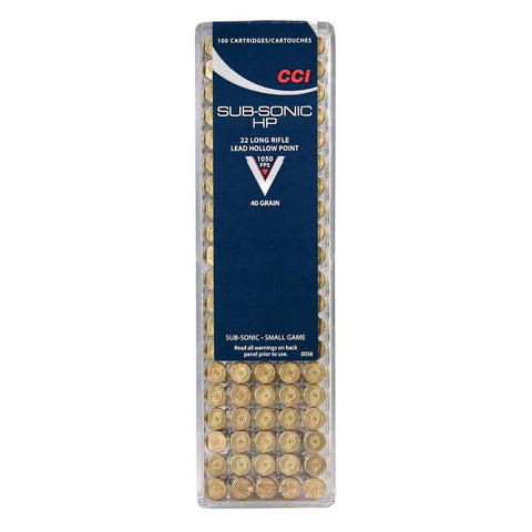 Sub-sonic Hp - .22lr, Lead Hollow Point, 40gr, 100rd-bx