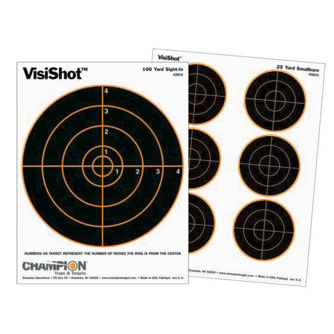 Visishot Targets - 8" Bulls (10-pk.) 8.5" X 11"