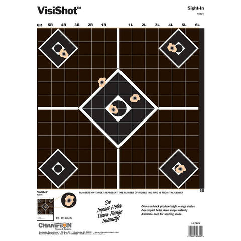 Visishot Targets - Sight-in(10-pk.) 13" X 18"