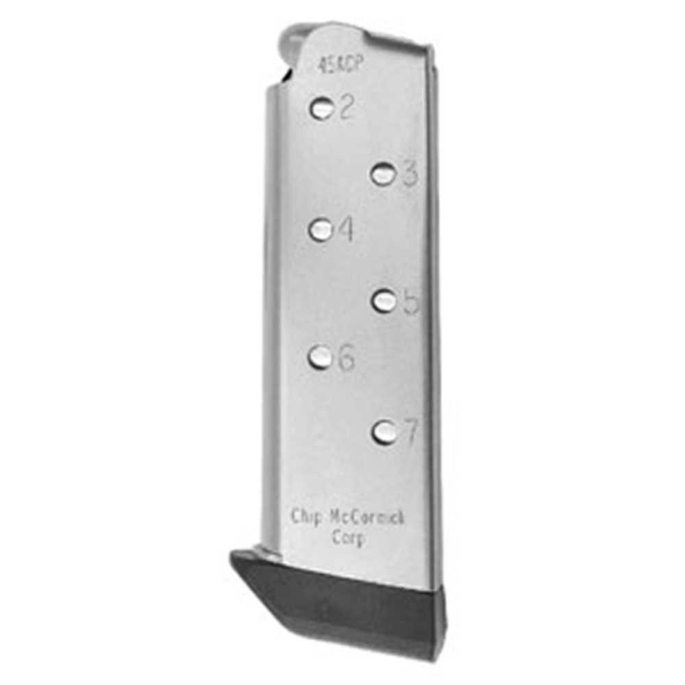 .45 Match Grade 7rd Mag W- Pad, Stainless Steel