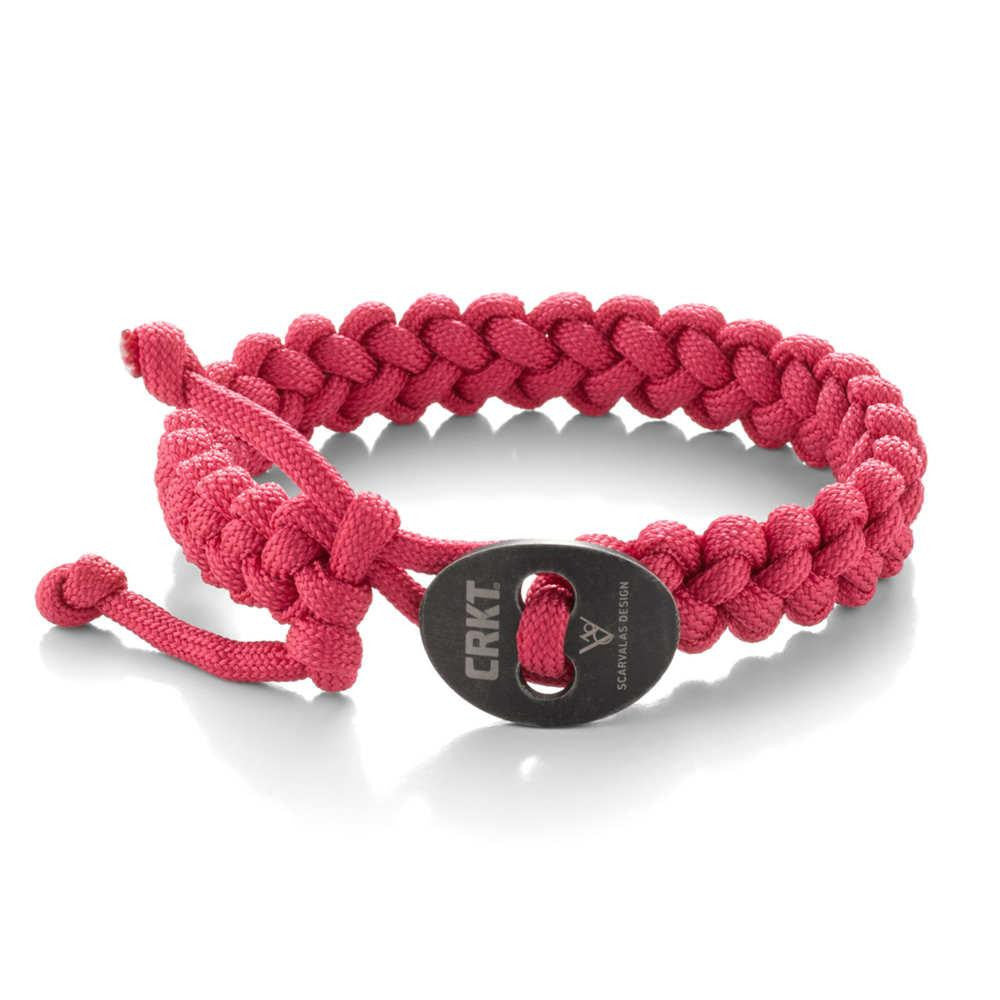 Quick Release Scarvals Paracord Bracelet, Pink Small