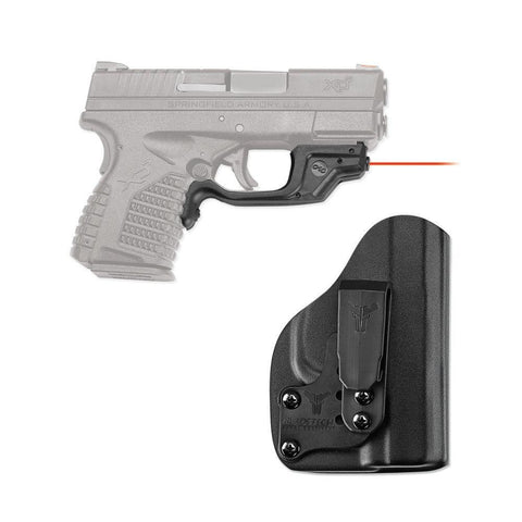 Red Laserguard With Blade-tech Iwb Holster For Springfield Armory Xd-s