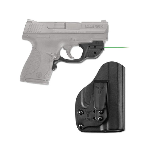 Green Laserguard&reg; With Blade-tech Iwb Holster For Smith & Wesson M&p Shield 9mm & .40 S&w