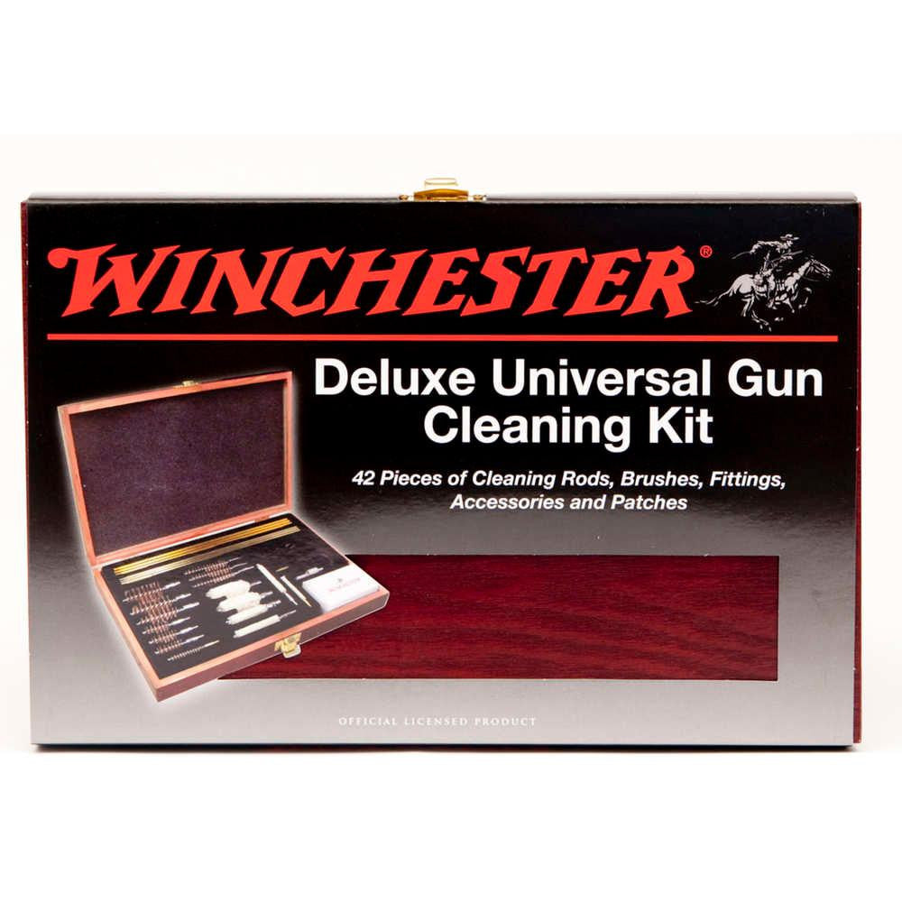 Winchester Deluxe Universal Gun Cleaning Kit - 42 Piece,  Wooden Case