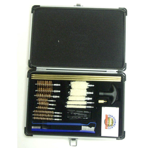 Gunmaster Universal Select 30 Piece Gun Cleaning Kit In Aluminum Case