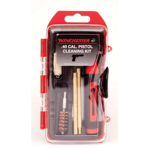 Winchester Mini Pistol Cleaning Kit - 14 Piece, 40 Cal-10mm