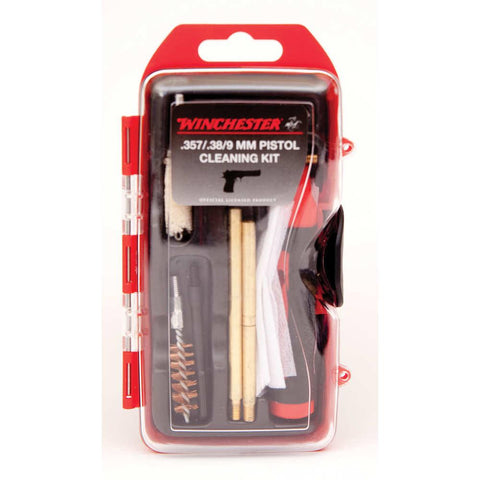 Winchester Mini Pistol Cleaning Kit - 14 Piece, 357-38-9mm