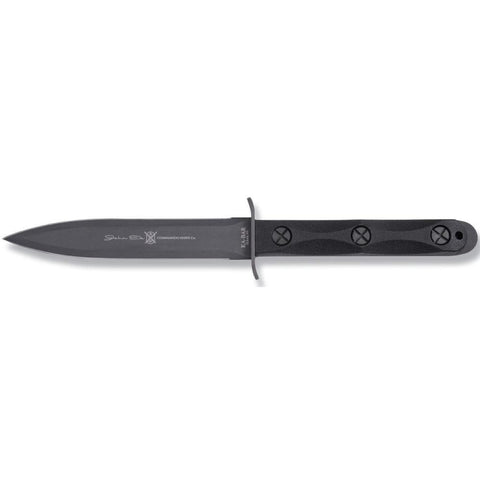 Ek Commando Model 4 Knife - Black - Double-edged Spear Point