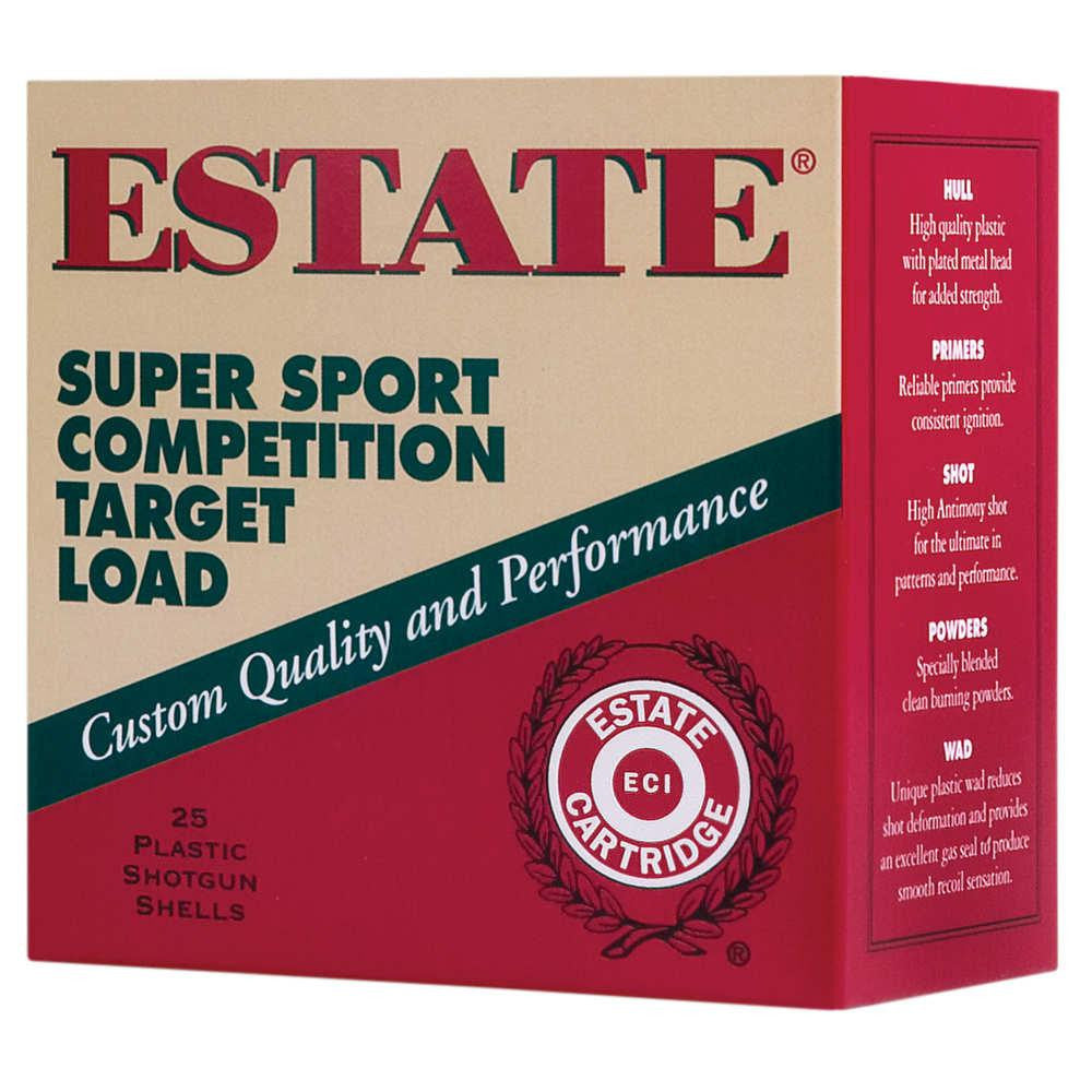 Super Sport Target Shotshells, 12 Gauge, 2.75", 1.125 Oz, Lead Shot, 25 Rounds-box