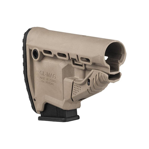 Gl-mag-m4 Survival Buttstock W- Built-in Magcarrier  - Tan