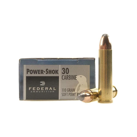 Power-shok&reg; Ammunition - .30 Carbine - Soft Point Rn - 110 Grain