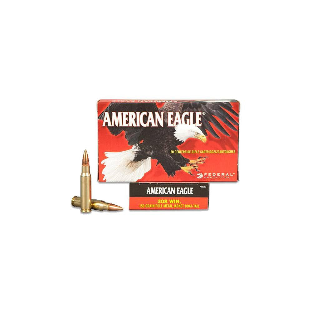 American Eagle&reg; Ammunition - .308 Winchester (7.62x51mm) - Full Metal Jacket Boat-tail - 150 Grain