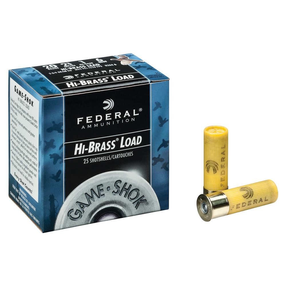 Game-shok&trade; Upland - Hi-brass Shotshells - 20 Gauge - 2 3-4" - 1 Ounce - #5 Shot