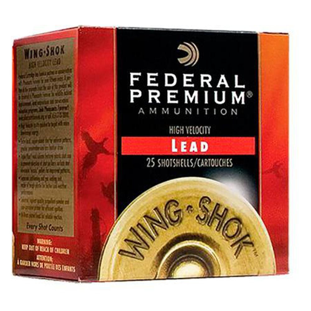 Wing-shok High Velocity Ammunition - 12 Gauge, 2 ¾", 1 1-8 Oz.", Shot Size: 7.5