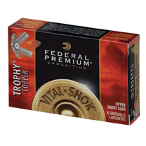 Vital-shok&reg; Shotshells - 20 Gauge - Trophy&reg; Copper Slug - 2.75 Inch - 5-8 Ounce