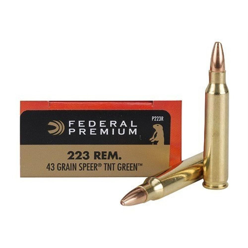 V-shok Ammunition - 223 Remington (5.56x45mm) Speer Tnt Green, 43 Grain